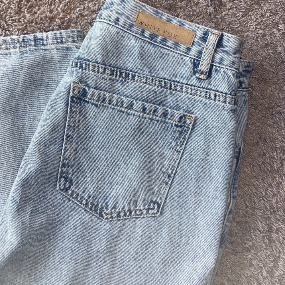 White Fox Light Wash Denim Jeans